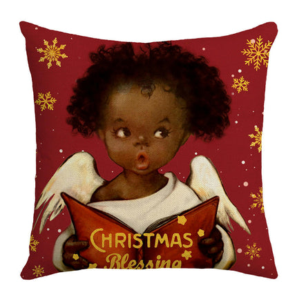 Christmas Decorative Throw Pillow Covers Santa Claus Cushion Covers Sofa Home Pillow Cases