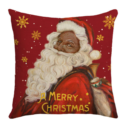 Christmas Decorative Throw Pillow Covers Santa Claus Cushion Covers Sofa Home Pillow Cases