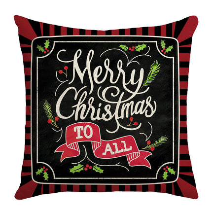 Christmas Decorative Throw Pillow Covers Santa Claus Cushion Covers Sofa Home Pillow Cases