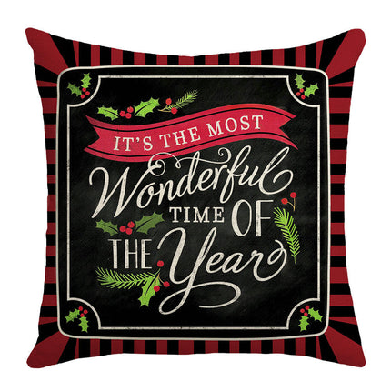 Christmas Decorative Throw Pillow Covers Santa Claus Cushion Covers Sofa Home Pillow Cases