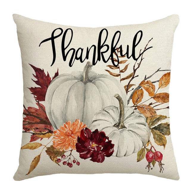 Thanksgiving Fall Throw Pillow Covers Hello Pumpkin Throw Pillows Case Cushion Covers Decor for Home-A