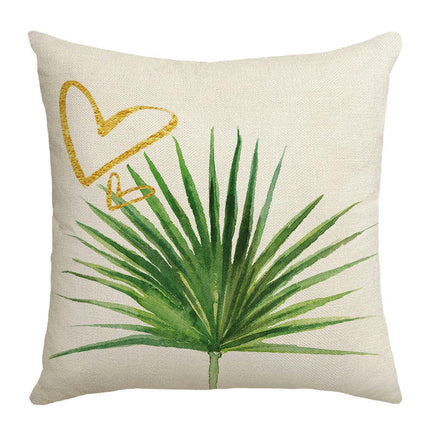 Outdoor Throw Pillow Covers Waterproof Decorative Pillow Case Summer Plants Cushion Cases for Couch