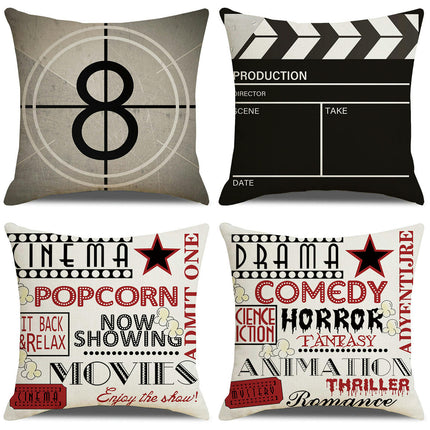 Movie Throw Pillow Covers Cushion Covers for Couch Sofa Home Decor Outdoor Pillows Covers