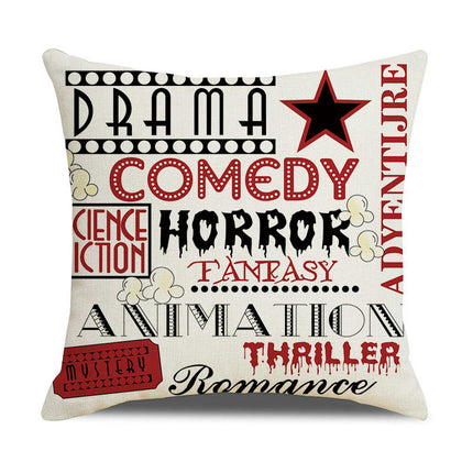 Movie Throw Pillow Covers Cushion Covers for Couch Sofa Home Decor Outdoor Pillows Covers