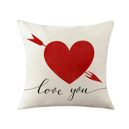 Valentine's Day Throw Pillow Covers Cushion Covers for Couch Sofa Home Decor Outdoor Pillows Covers