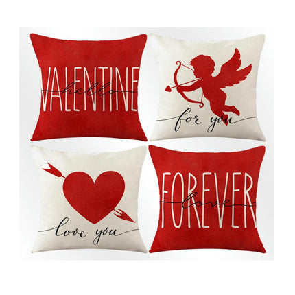 Valentine's Day Throw Pillow Covers Cushion Covers for Couch Sofa Home Decor Outdoor Pillows Covers