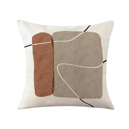 Farmhouse Abstract Decorative Throw Pillow Covers Linen Cushion Covers for Sofa Couch Home Decor