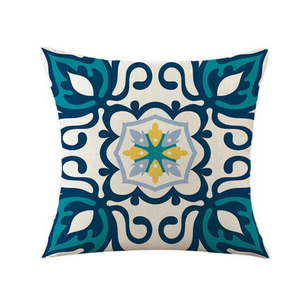 Mandala Decorative Throw Pillow Covers Linen Cushion Covers for Sofa Couch Home Decor