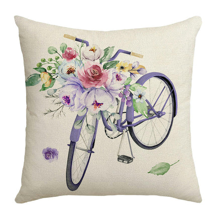 Outdoor Pillow Covers Waterproof, Decorative Throw Pillow Cover with Floral Farmhouse Cushion Cases