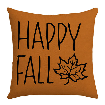 Thanksgiving Throw Pillow Covers Pumpkin Maple Leaf Throw Pillows Case Fall Cushion Covers Decor