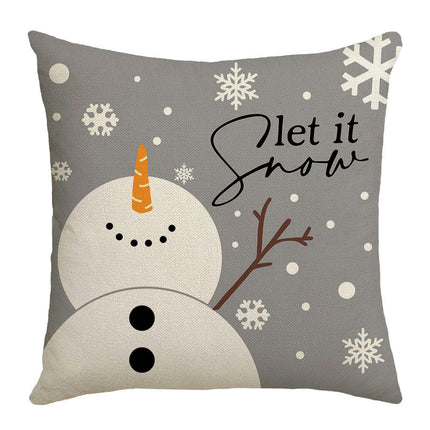 Christmas Throw Pillow Covers Snowflake Cushion Cover Christmas Tree Cushion Cover for Living Room