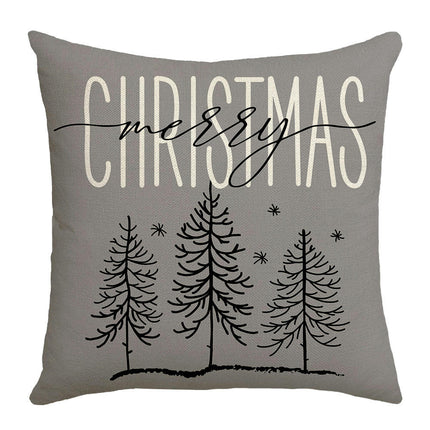 Christmas Throw Pillow Covers Snowflake Cushion Cover Christmas Tree Cushion Cover for Living Room