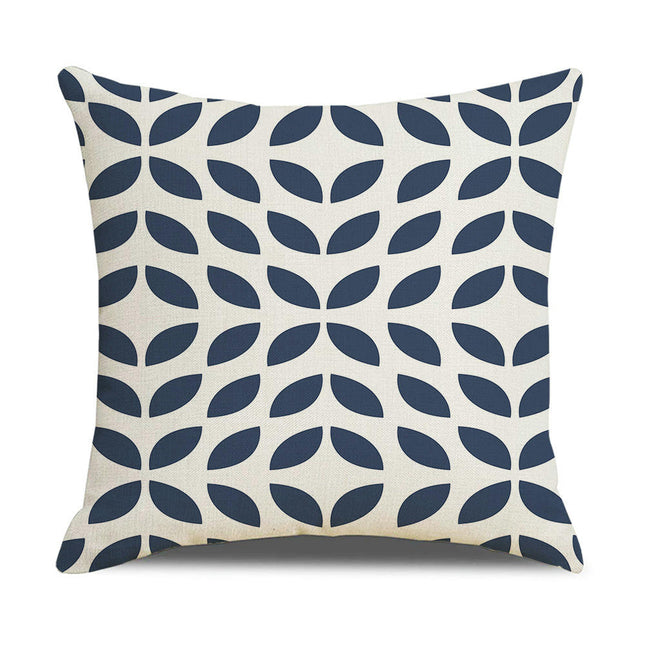 Geometric Linen Cushion Cases Decorative Modern Pattern Soft Square Throw Pillow Covers for Homes