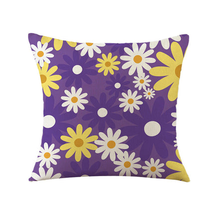 Spring Pillow Covers Daisy Couch Pillow Cases Farmhouse Throw Pillows Spring Decor for Outdoor