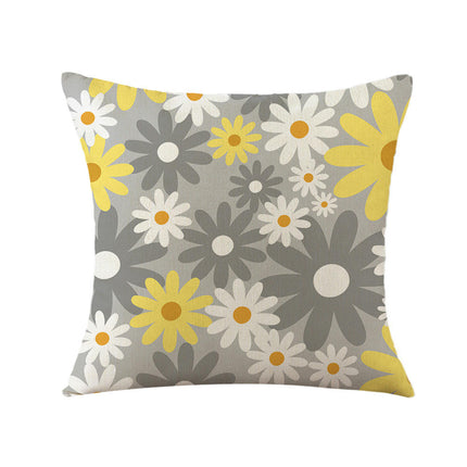 Spring Pillow Covers Daisy Couch Pillow Cases Farmhouse Throw Pillows Spring Decor for Outdoor