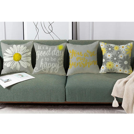 Spring Pillow Covers Daisy Couch Pillow Cases Farmhouse Throw Pillows Spring Decor for Outdoor