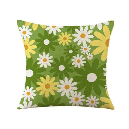 Spring Pillow Covers Daisy Couch Pillow Cases Farmhouse Throw Pillows Spring Decor for Outdoor