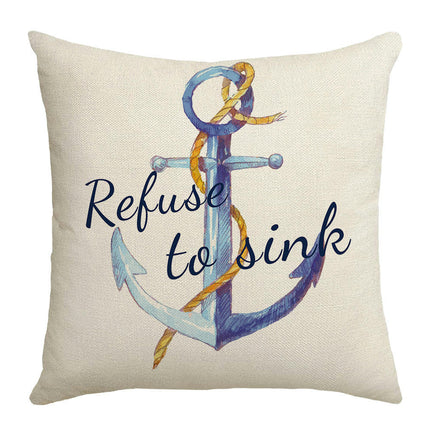 Throw Pillow Covers Summer Beach Ocean Decorative Outdoor Pillow Covers Nautical Pillow case for Home