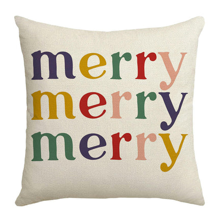 Pillow Covers Christmas Throw Pillow Cover Soldiers Decorative Cushion Case for Home