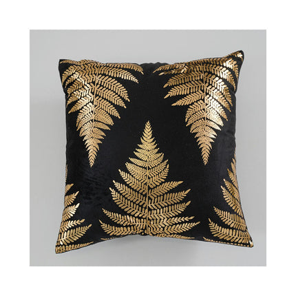 Gold Leaf Pillow Covers,Gold and White Decorative Cushion Covers for Sofa Bedroom Car