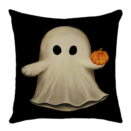 Halloween Decorations Pillow Covers Ghost Throw Pillow Covers Pumpkin Cushion Covers for Sofa