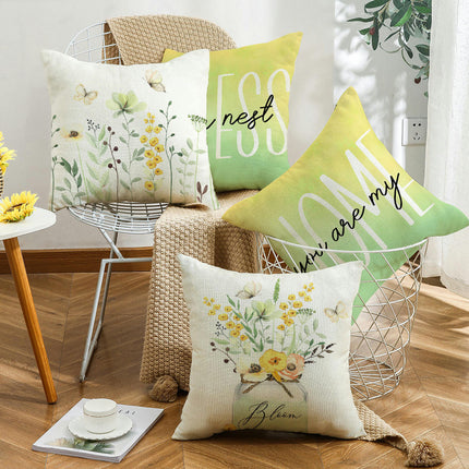 Farmhouse Decor Pillow Covers Vase Decorative Throw Pillow Covers Home Pillowcase Pillow Case for Home