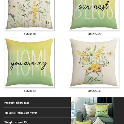 Farmhouse Decor Pillow Covers Vase Decorative Throw Pillow Covers Home Pillowcase Pillow Case for Home