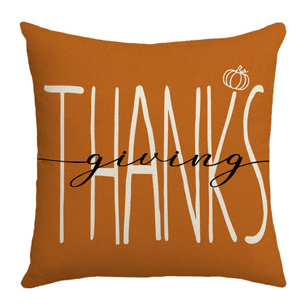 Pumpkin Pillow Covers Thanksgiving Decor Autumn Cushion Covers Outdoor Throw Pillow Covers-A