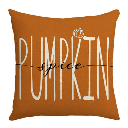 Pumpkin Pillow Covers Thanksgiving Decor Autumn Cushion Covers Outdoor Throw Pillow Covers-A