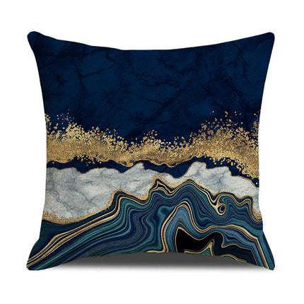 Modern marble texture Throw Pillow Covers Gold Pillow Covers,Decorative Cushion Covers for Sofa