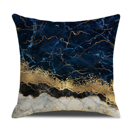 Modern marble texture Throw Pillow Covers Gold Pillow Covers,Decorative Cushion Covers for Sofa