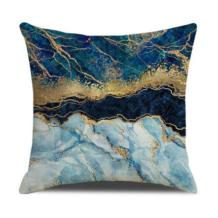 Modern marble texture Throw Pillow Covers Gold Pillow Covers,Decorative Cushion Covers for Sofa