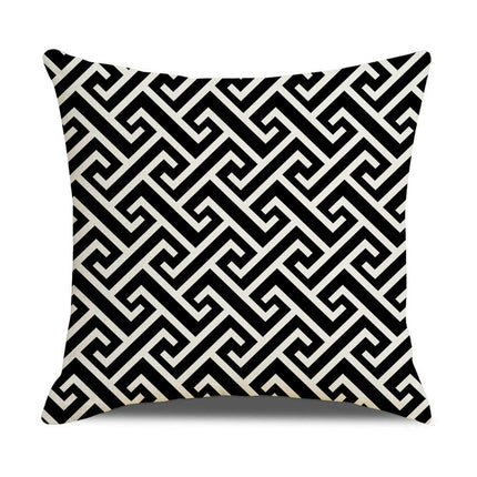 Throw Pillow Covers Decorative Geometric Pillow Covers Modern Pattern Linen Square Cushion Cases for Home