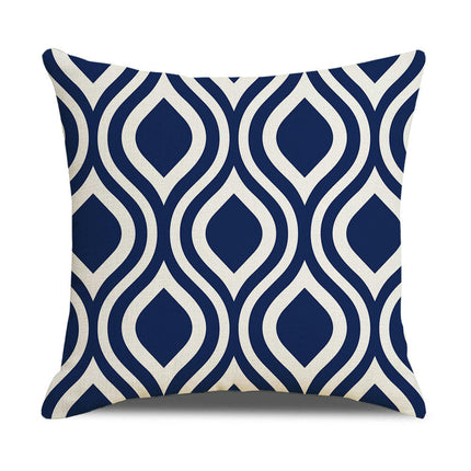 Throw Pillow Covers Decorative Geometric Pillow Covers Modern Pattern Linen Square Cushion Cases for Home