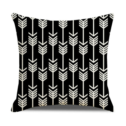 Throw Pillow Covers Decorative Geometric Pillow Covers Modern Pattern Linen Square Cushion Cases for Home