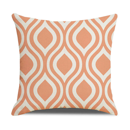 Throw Pillow Covers Decorative Geometric Pillow Covers Modern Pattern Linen Square Cushion Cases for Home