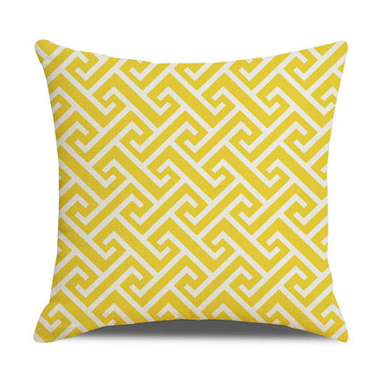 Throw Pillow Covers Decorative Geometric Pillow Covers Modern Pattern Linen Square Cushion Cases for Home