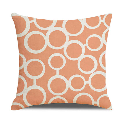 Throw Pillow Covers Decorative Geometric Pillow Covers Modern Pattern Linen Square Cushion Cases for Home