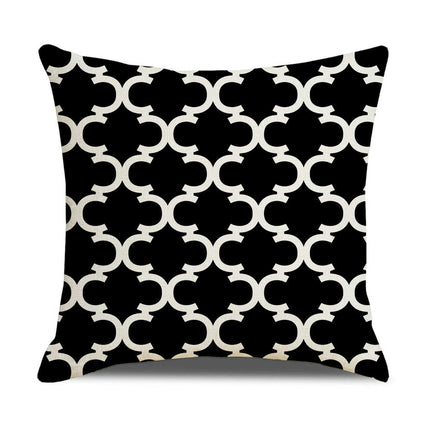 Throw Pillow Covers Decorative Geometric Pillow Covers Modern Pattern Linen Square Cushion Cases for Home