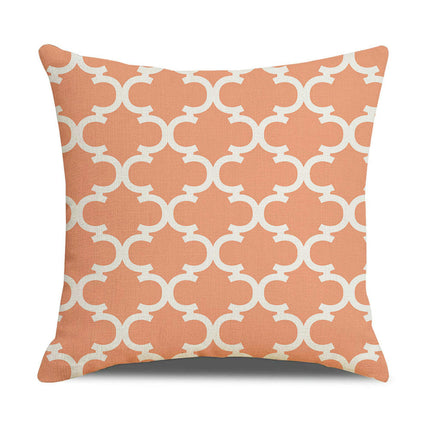 Throw Pillow Covers Decorative Geometric Pillow Covers Modern Pattern Linen Square Cushion Cases for Home