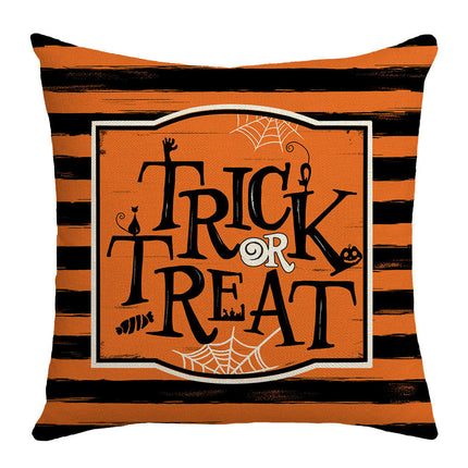 Throw Pillow Covers Decorative Halloween Pillow Covers Pumpkin Square Cushion Cases for Home