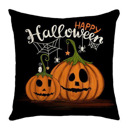 Throw Pillow Covers Decorative Halloween Pillow Covers Pumpkin Square Cushion Cases for Home