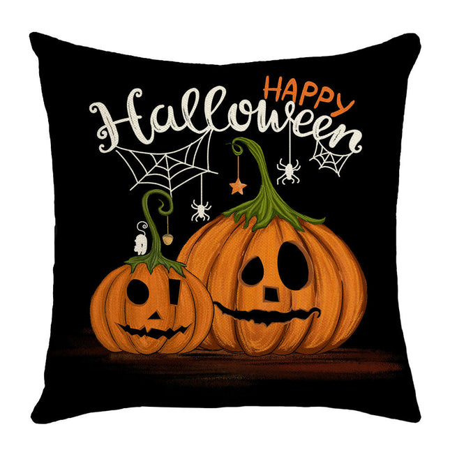 Throw Pillow Covers Decorative Halloween Pillow Covers Pumpkin Square Cushion Cases for Home