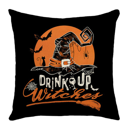 Throw Pillow Covers Decorative Halloween Pillow Covers Pumpkin Square Cushion Cases for Home