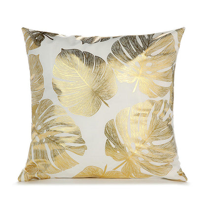 Home Decorative Throw Pillow Covers Gold Pillow Covers Geometric Square Cushion Covers For Sofa