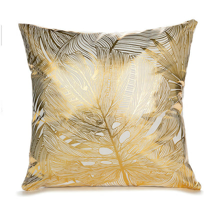 Home Decorative Throw Pillow Covers Gold Pillow Covers Geometric Square Cushion Covers For Sofa