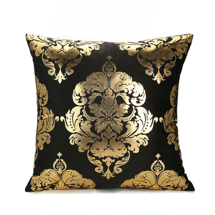 Home Decorative Throw Pillow Covers Gold Pillow Covers Geometric Square Cushion Covers For Sofa