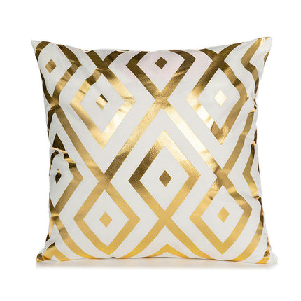 Home Decorative Throw Pillow Covers Gold Pillow Covers Geometric Square Cushion Covers For Sofa