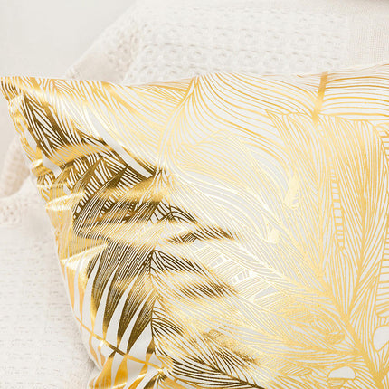 Home Decorative Throw Pillow Covers Gold Pillow Covers Geometric Square Cushion Covers For Sofa