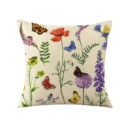 Throw Pillow Covers with Flowers Farmhouse Floral Pillow Cushion Cases Decorative Pillowcases Home Decor